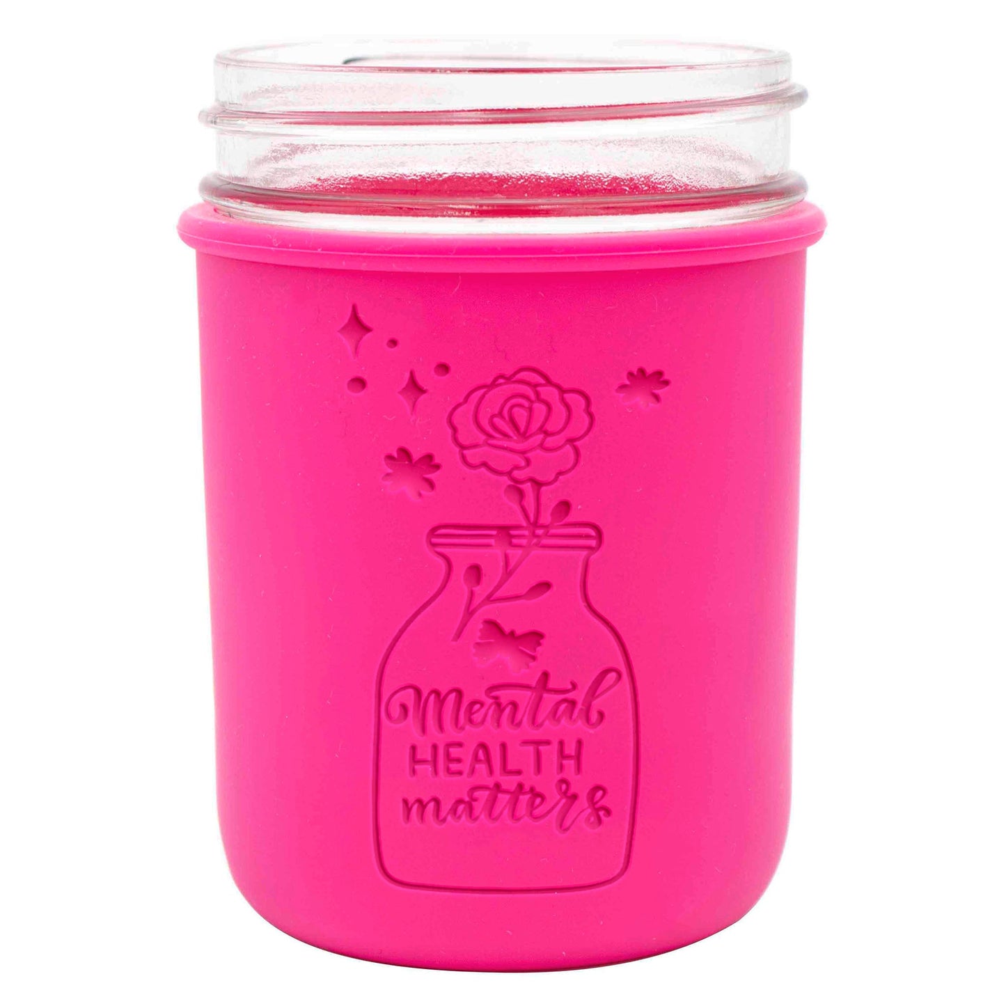 "Mental Health Matters" Laser Engraved Silicone Sleeve - Premium Mason Jar from Mason Jar Lifestyle - Just $11.99! Shop now at Concordia Style Boutique