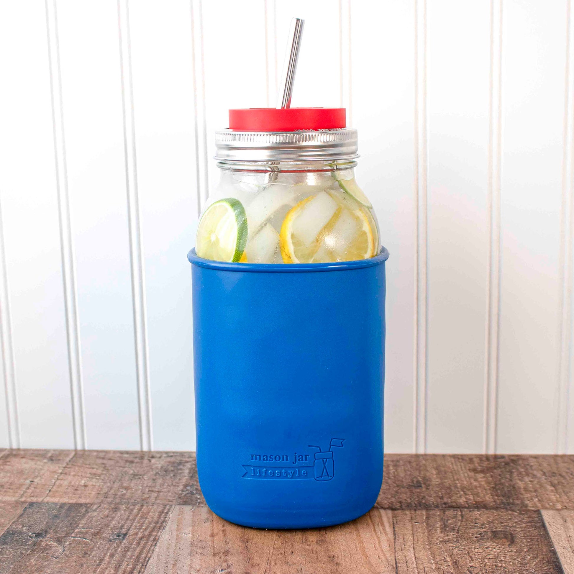 Silicone Sleeve for Half Gallon 64oz Mason Jars - Concordia Style Boutique