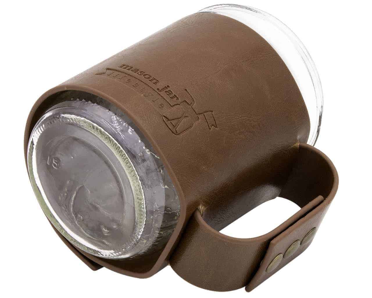 Mason Jar Lifestyle Faux Leather Travel Mug Set - Concordia Style Boutique