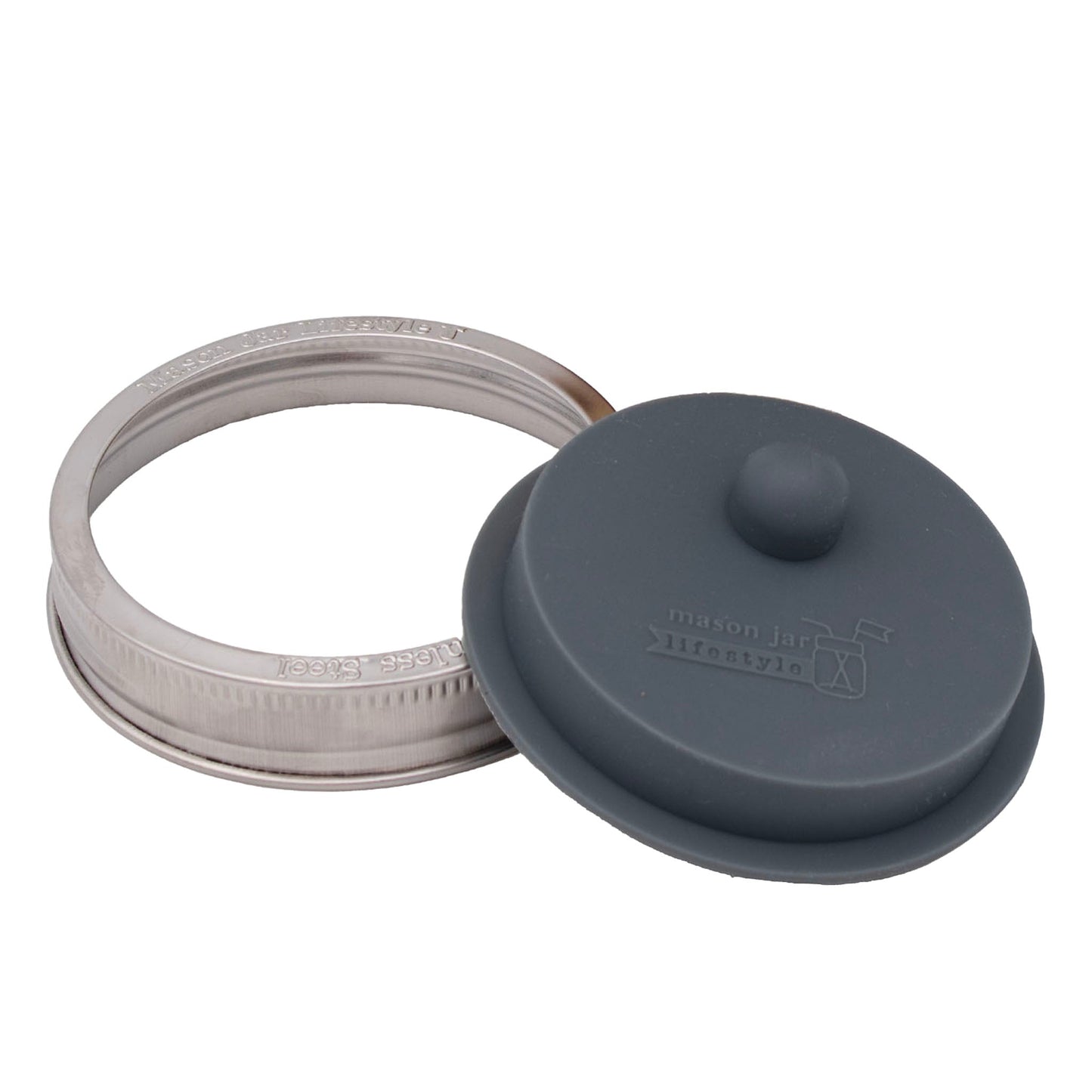 Silicone Fermentation Airlock Valve Lid With SS Band for Wide Mouth Mason Jars - Concordia Style Boutique