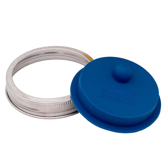 Silicone Fermentation Airlock Valve Lid With SS Band for Wide Mouth Mason Jars - Concordia Style Boutique