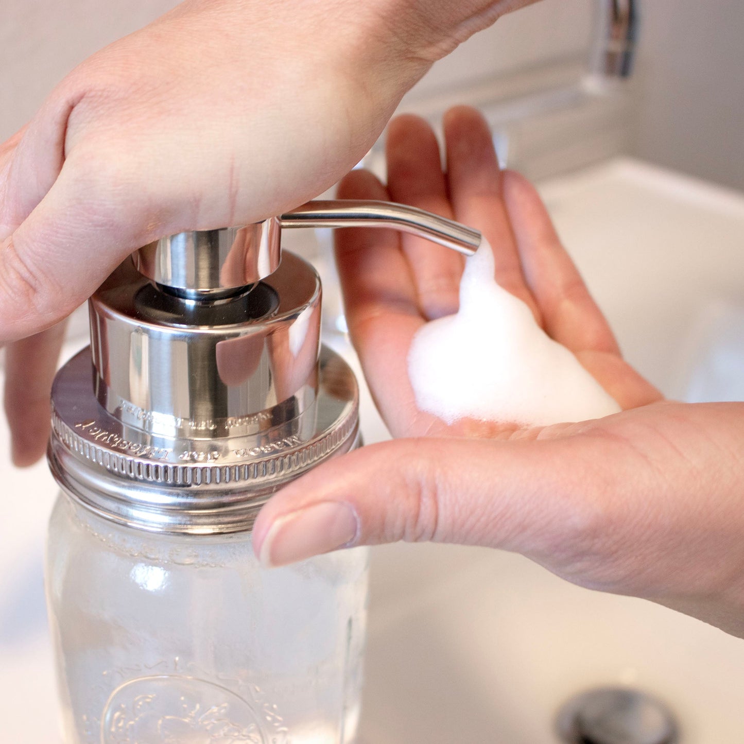 Foaming Soap Pump Dispensers for Mason Jars - Concordia Style Boutique