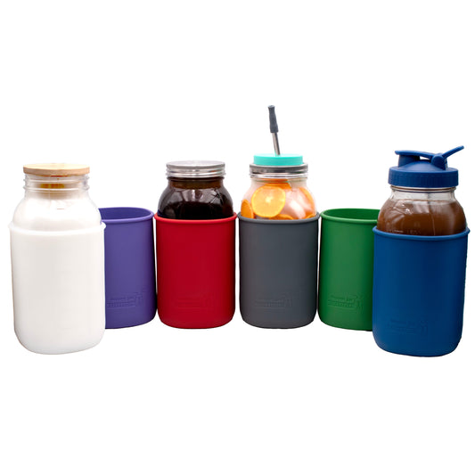 Silicone Sleeve for Half Gallon 64oz Mason Jars - Concordia Style Boutique