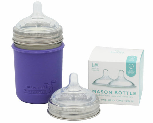 Mason Bottle Silicone Nipples for Regular Mouth Mason Jars Two-Pack - Concordia Style Boutique