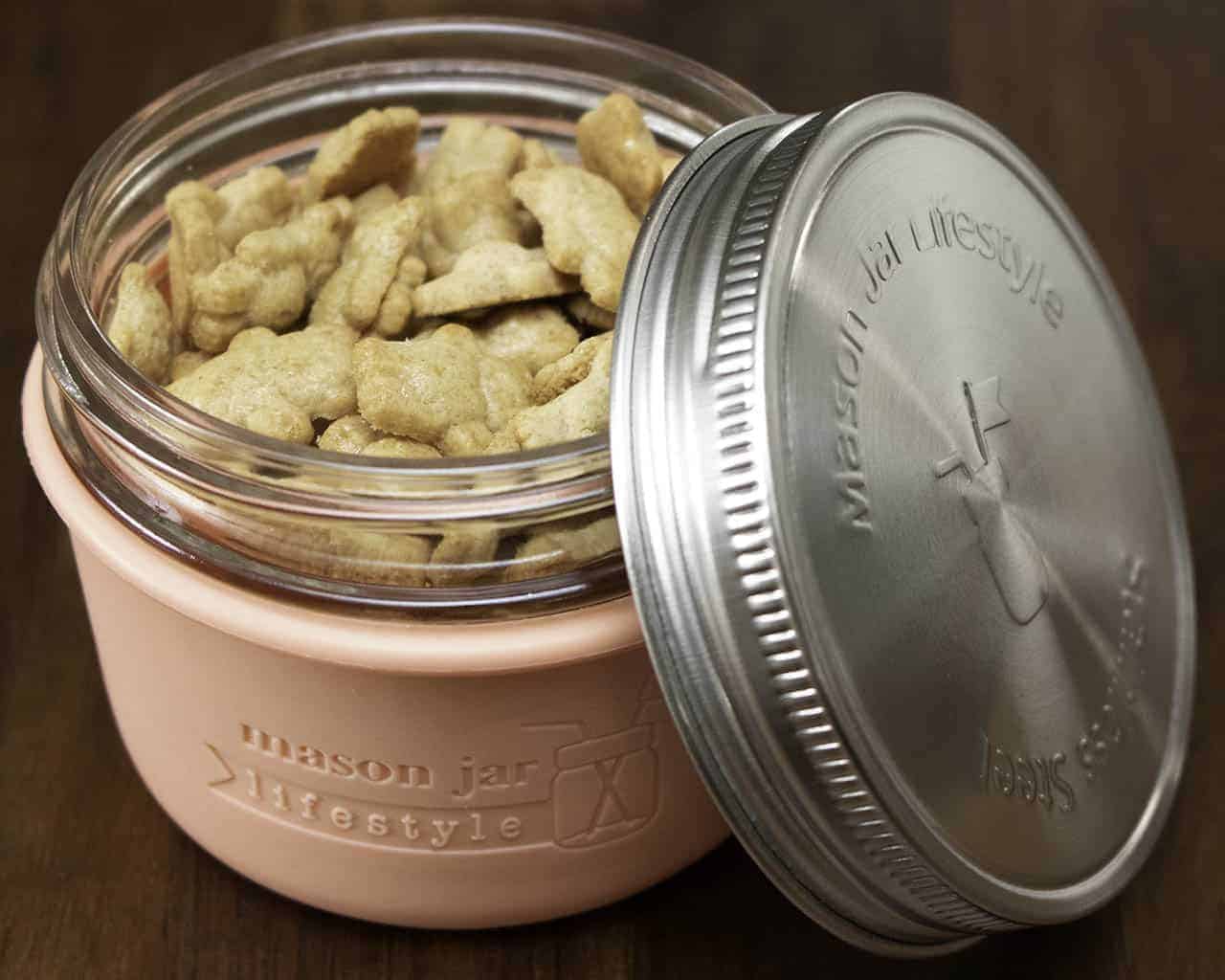 Silicone Sleeve for Wide Mouth Half Pint 8oz Mason Jars - Concordia Style Boutique