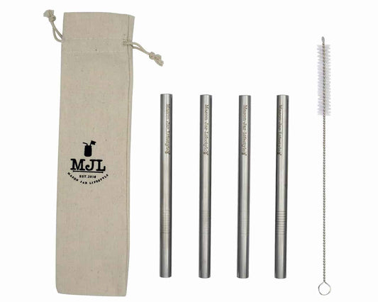 Medium Stainless Steel Boba Straws for Pint Mason Jars - Concordia Style Boutique