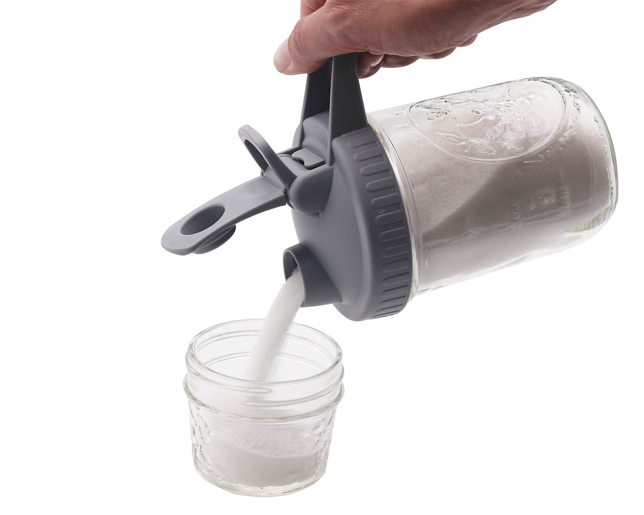 Pour & Store Pitcher Lid with Handle for Mason Jars - Concordia Style Boutique