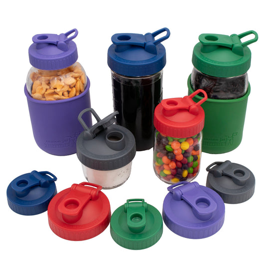 Pour & Store Shaker Lid with Carry Loop for Mason Jars - Concordia Style Boutique