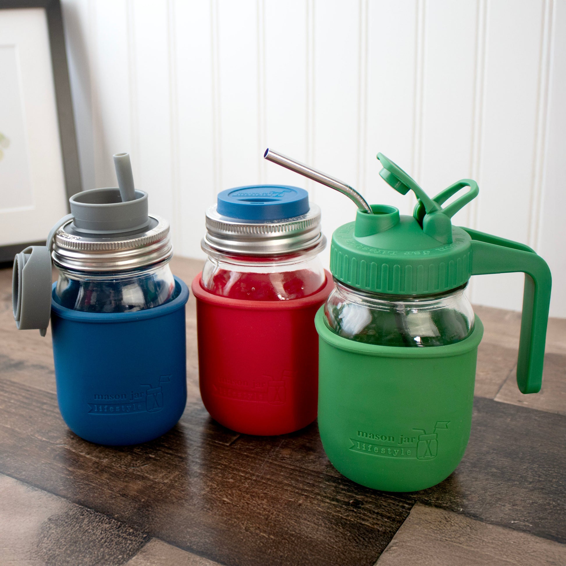 Silicone Sleeve for Regular Mouth Pint 16oz Mason Jars - Concordia Style Boutique