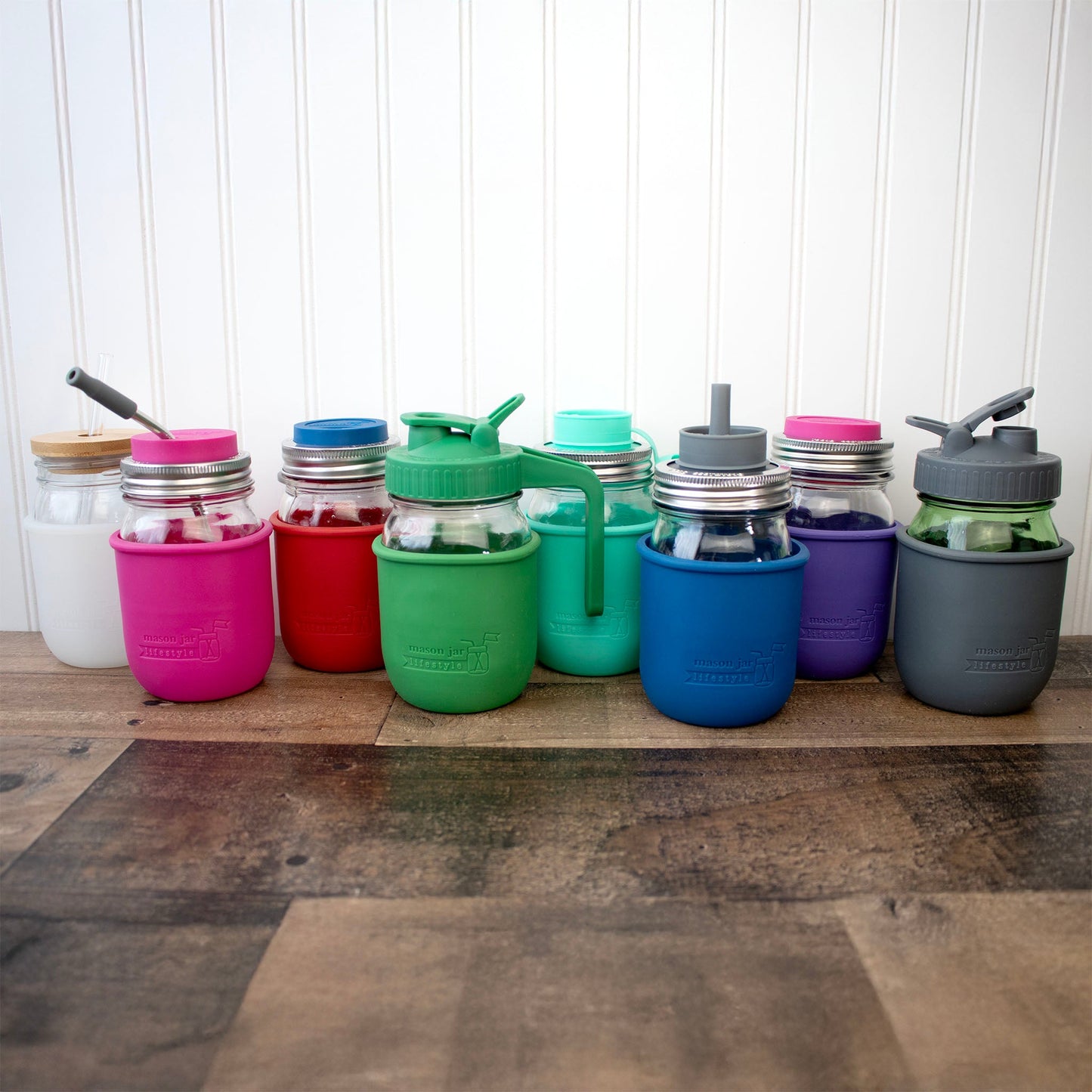 Silicone Sleeve for Regular Mouth Pint 16oz Mason Jars - Concordia Style Boutique