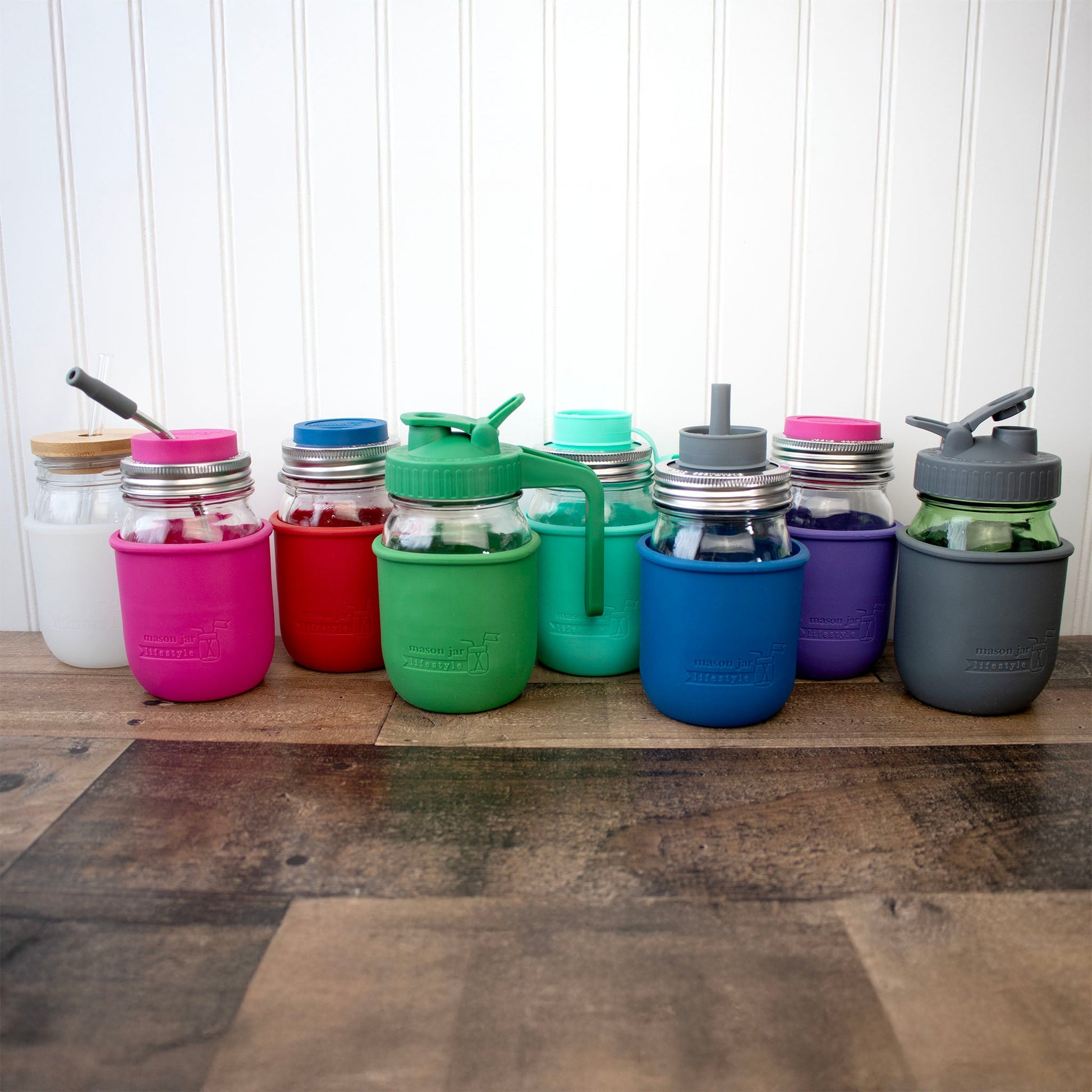 Silicone Sleeve for Regular Mouth Pint 16oz Mason Jars - Concordia Style Boutique