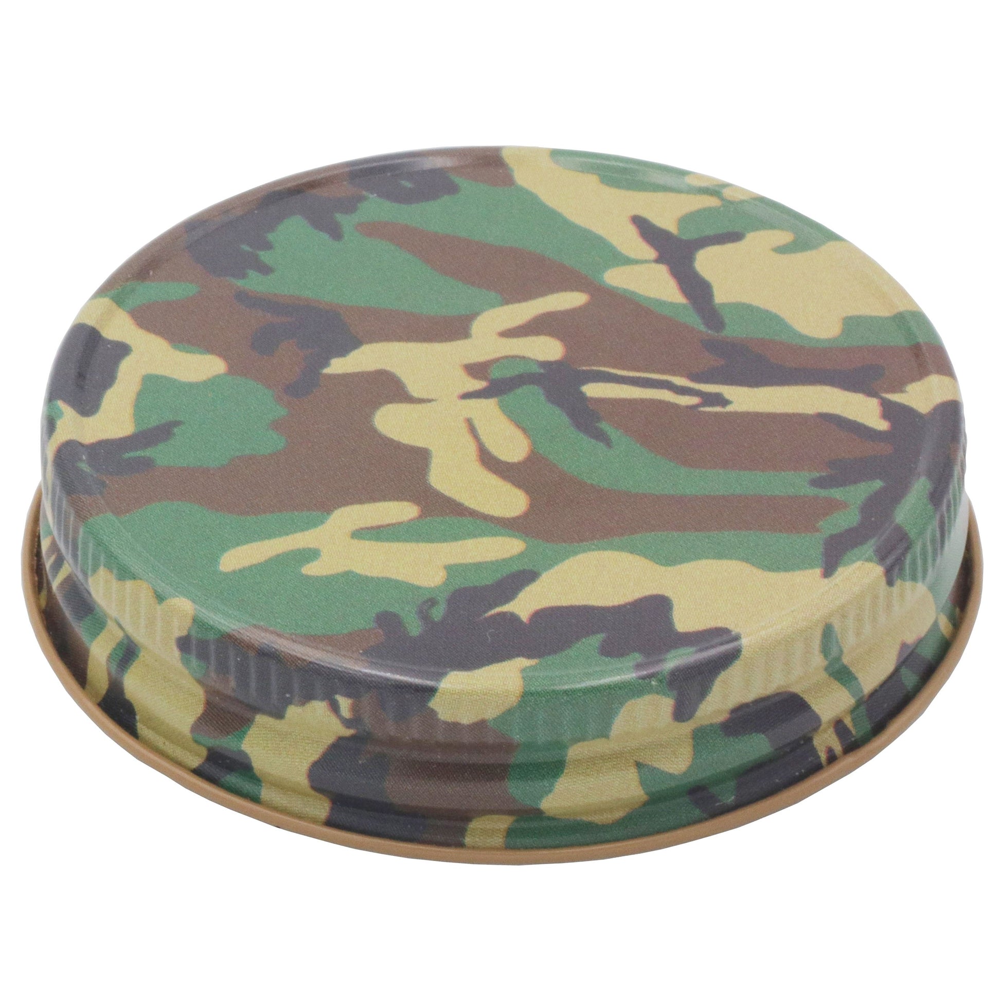 Camouflage Metal Storage Lids for Regular Mouth Mason Jars 6pk - Concordia Style Boutique