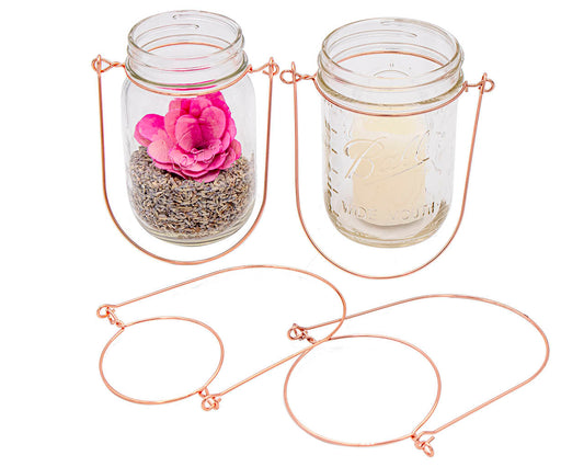 Copper Wire Handles for Mason Jars 6 Pack - Concordia Style Boutique
