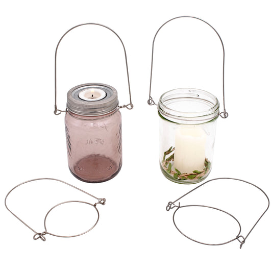 Stainless Steel Wire Handles for Mason Jars 6 Pack - Concordia Style Boutique