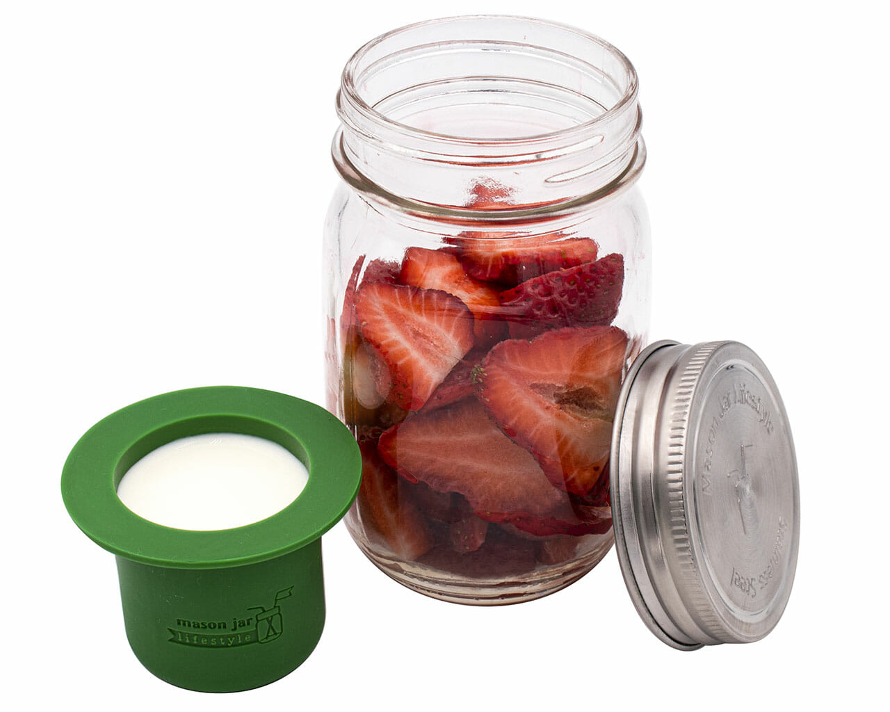 Mason Jar Divider Cup for Salads, Dips, and Snacks - Concordia Style Boutique