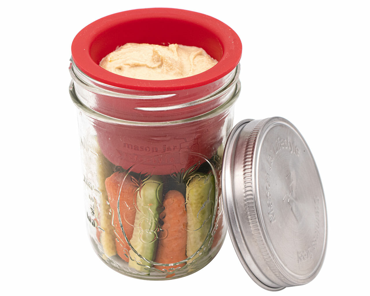 Mason Jar Divider Cup for Salads, Dips, and Snacks - Concordia Style Boutique