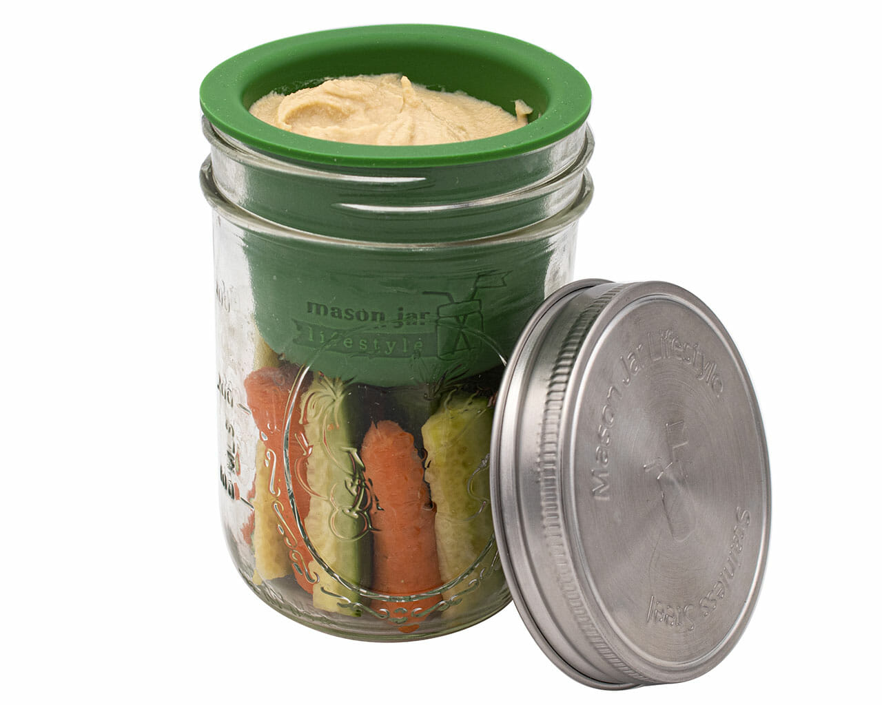 Mason Jar Divider Cup for Salads, Dips, and Snacks - Concordia Style Boutique