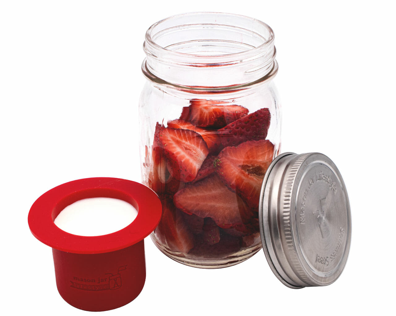 Mason Jar Divider Cup for Salads, Dips, and Snacks - Concordia Style Boutique