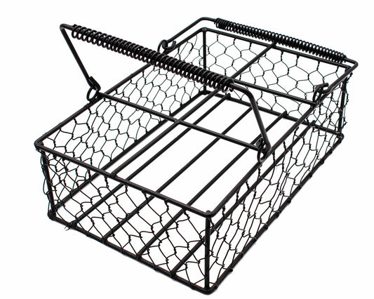Chicken Wire Caddy for 6 Pint Mason Jars - Concordia Style Boutique