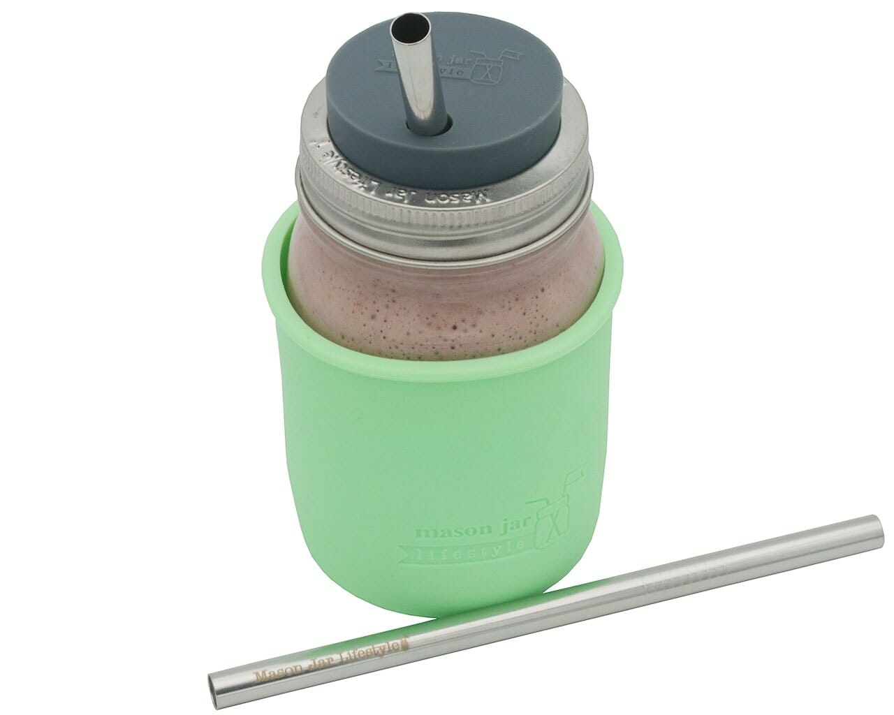 Medium Stainless Steel Smoothie Straws for Pint Mason Jars - Concordia Style Boutique