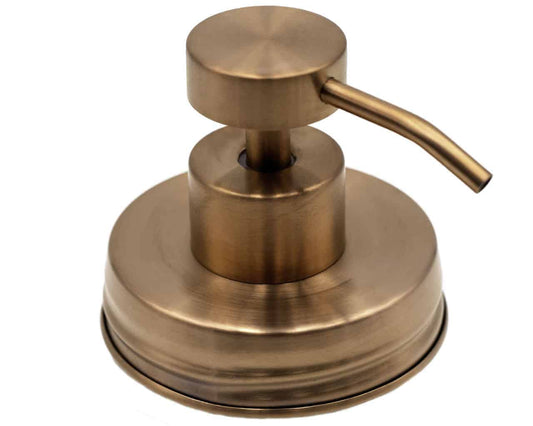 Rose Gold Soap Pump Lid Kit for Regular Mouth Mason Jars - Concordia Style Boutique