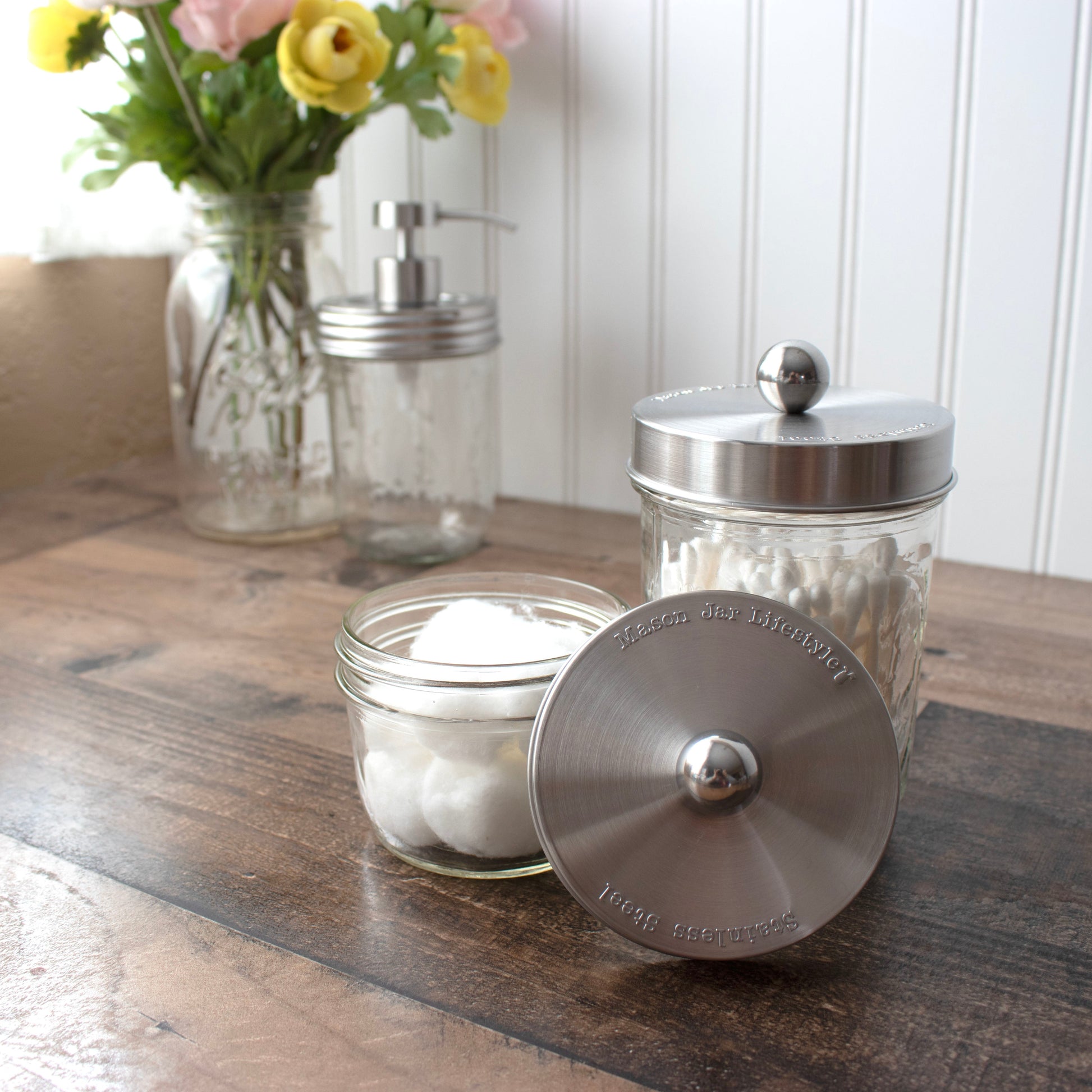 Apothecary Stainless Steel Lid for Mason Jars - Concordia Style Boutique