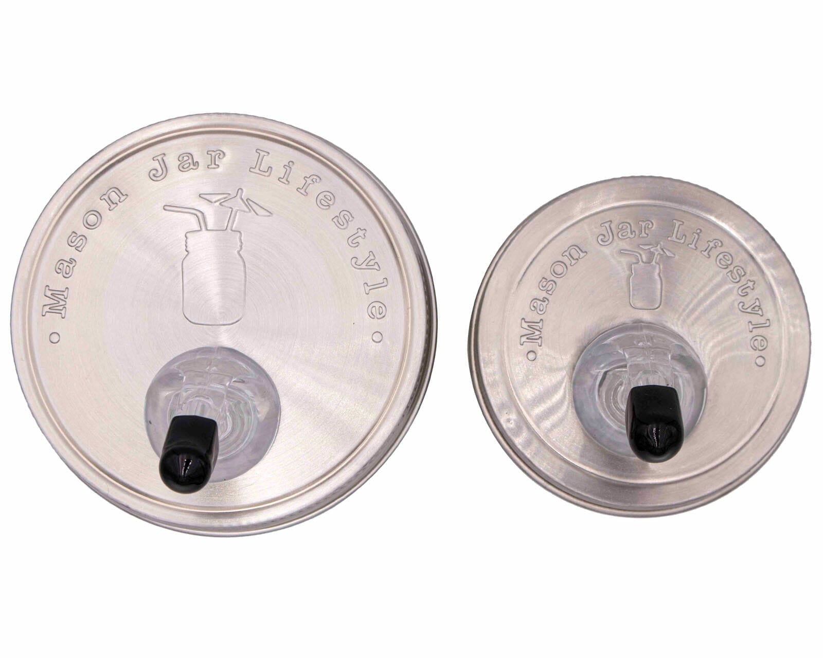 Liquor Pour Spout Stainless Steel Lid for Mason Jars - Concordia Style Boutique