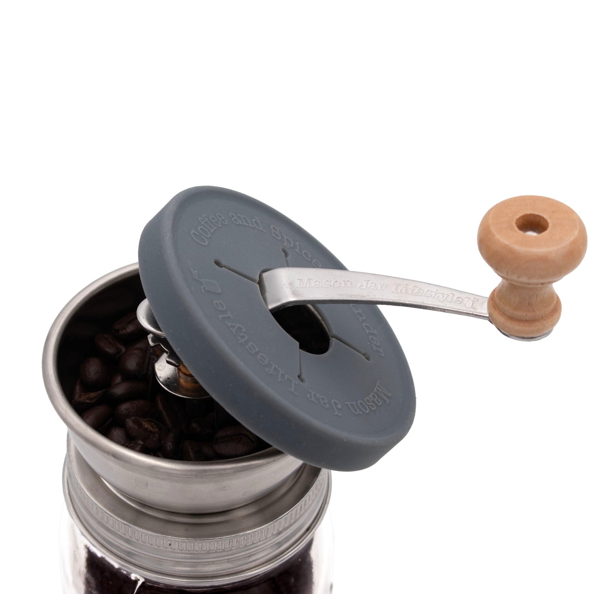 Coffee and Spice Grinder Lid for Mason Jars - Concordia Style Boutique