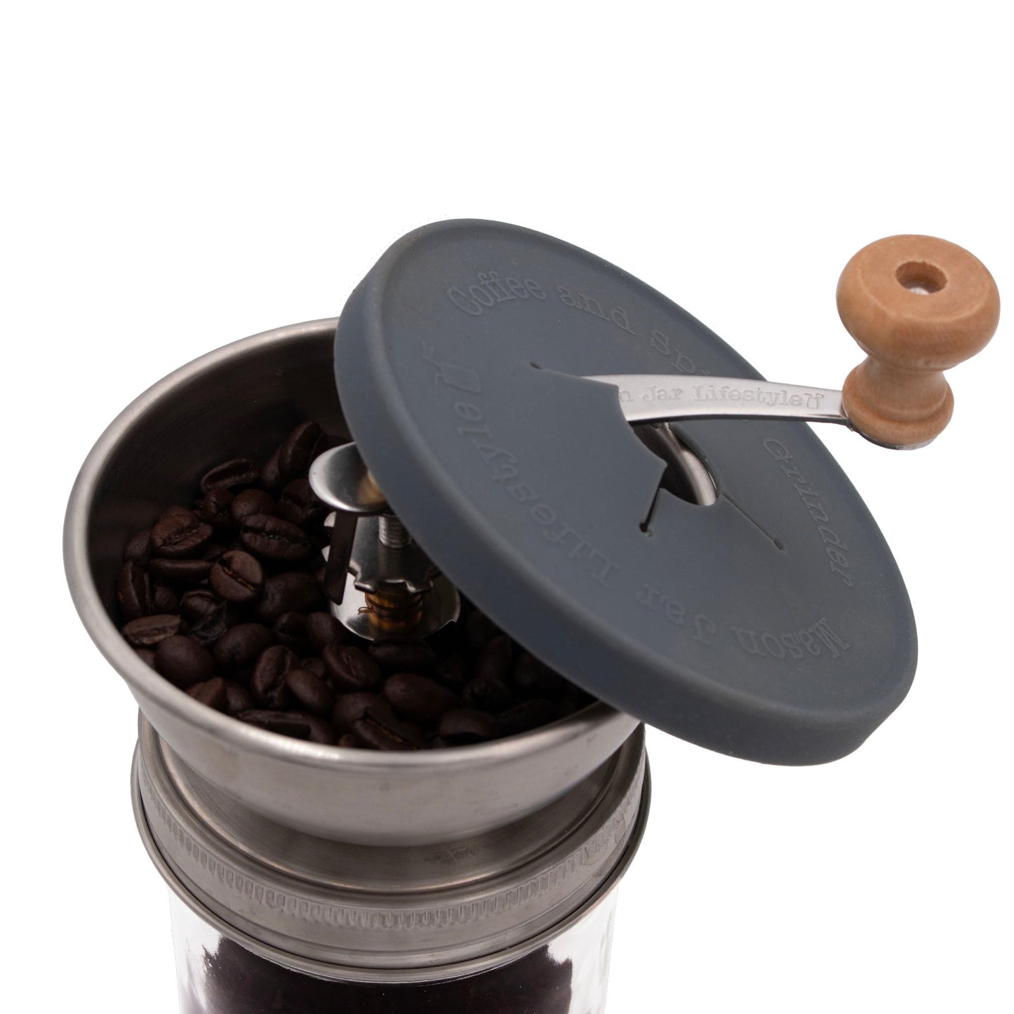 Coffee and Spice Grinder Lid for Mason Jars - Concordia Style Boutique