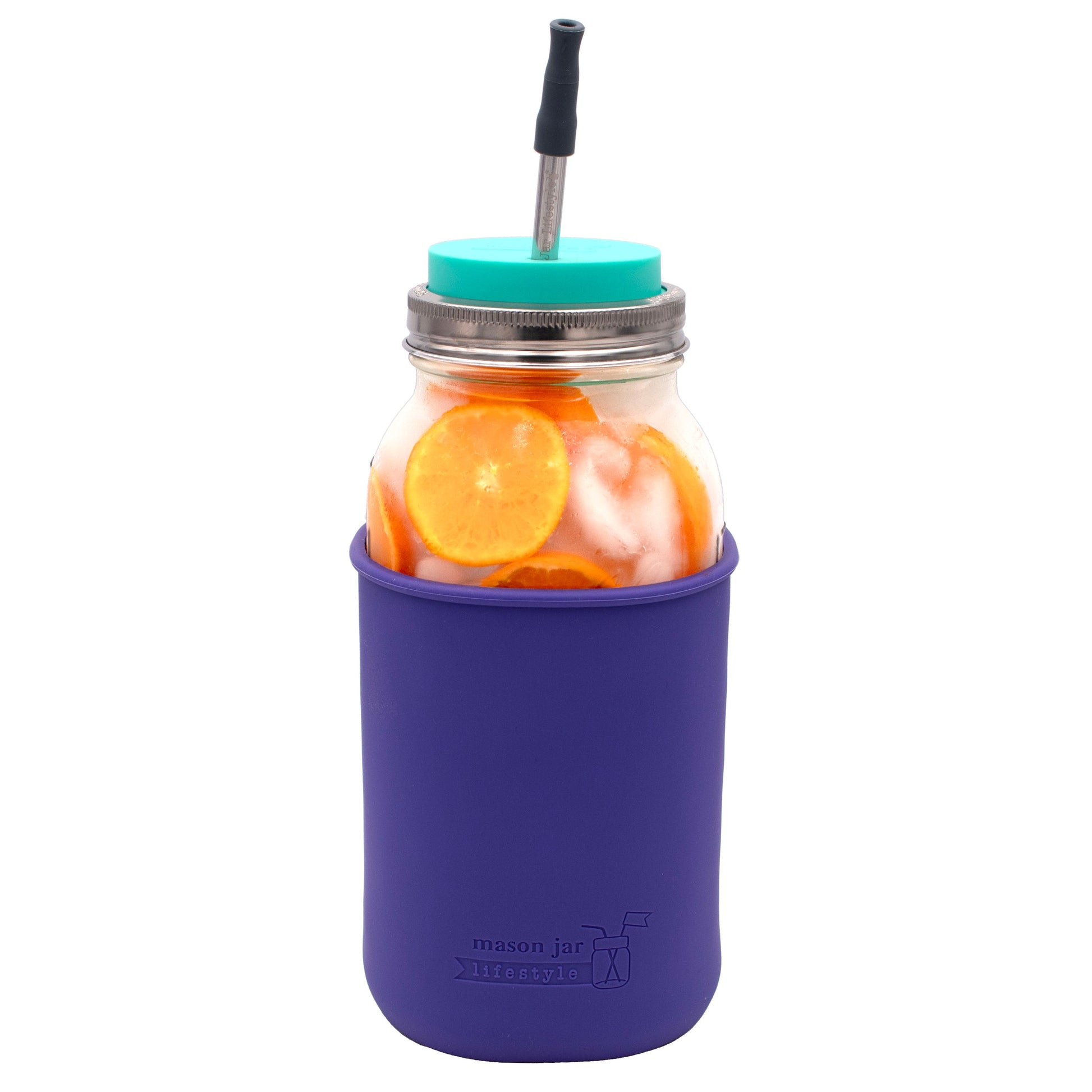 Silicone Sleeve for Half Gallon 64oz Mason Jars - Concordia Style Boutique