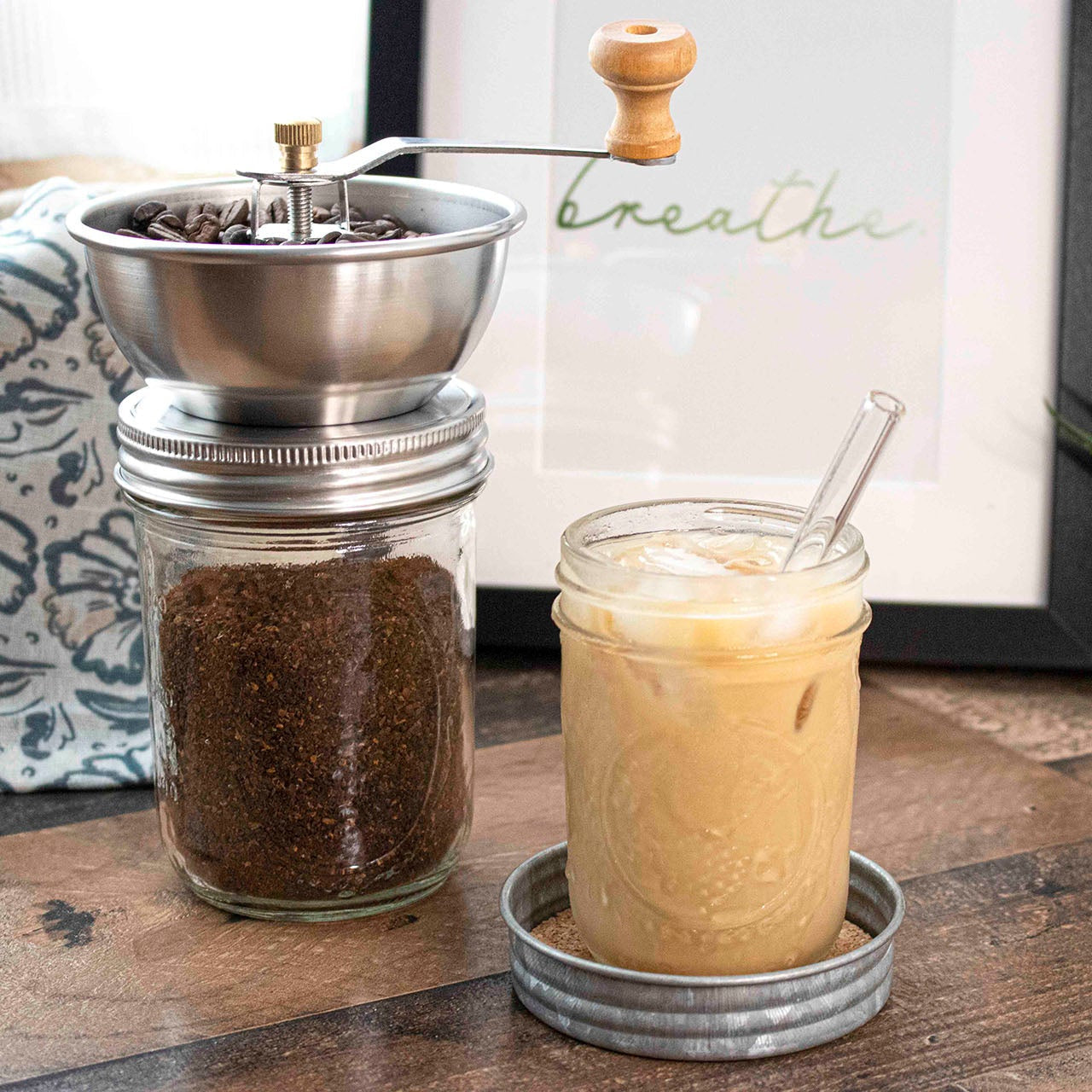 Coffee and Spice Grinder Lid for Mason Jars - Concordia Style Boutique