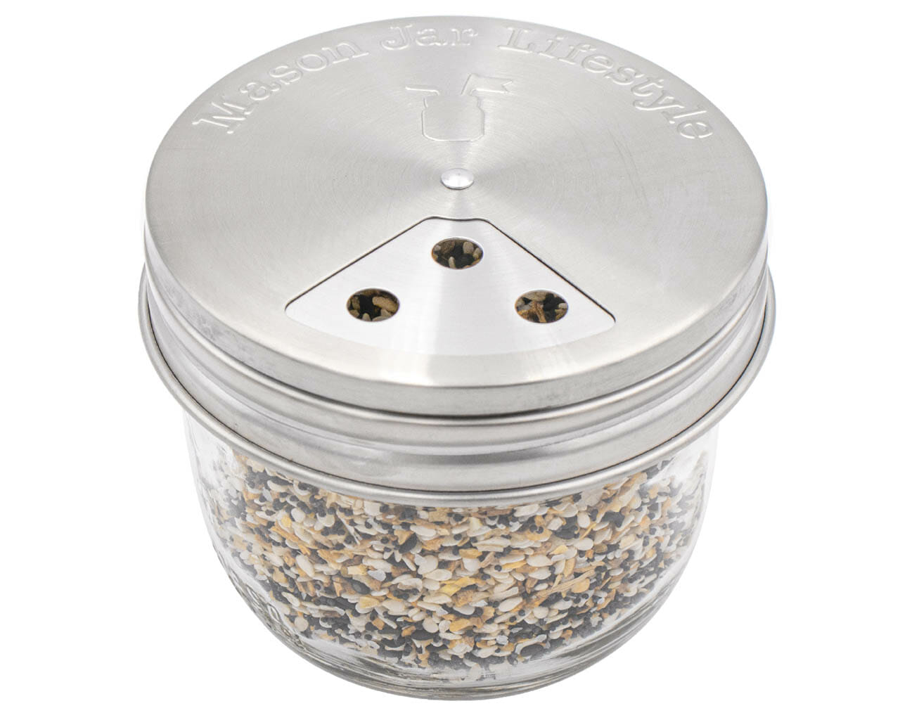 Spice Shaker Stainless Steel Lids for Mason Jars 4 Pack - Concordia Style Boutique