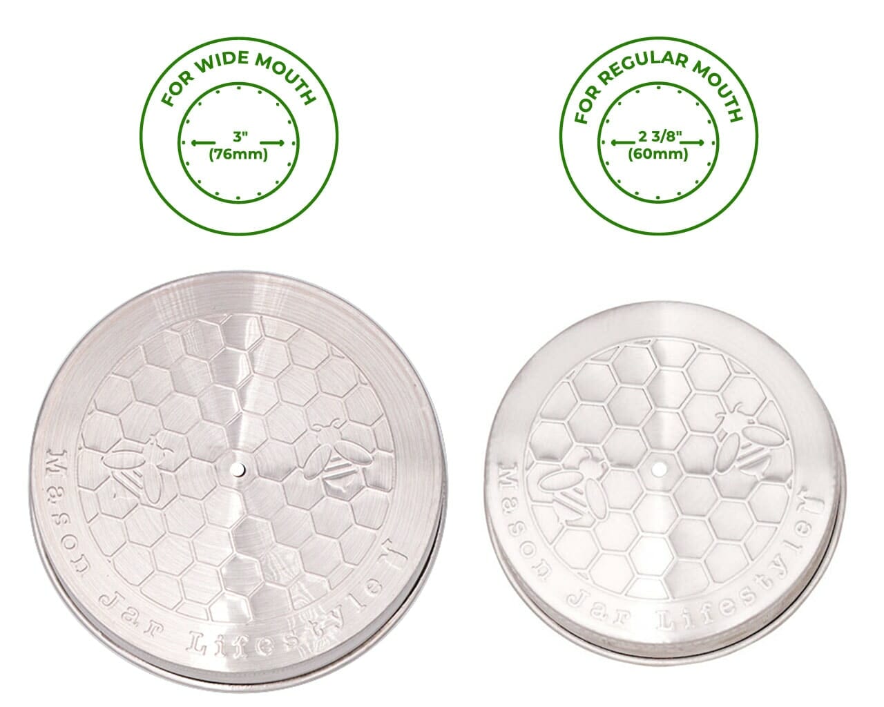 Honey Dipper Stainless Steel Lid for Mason Jars - Concordia Style Boutique