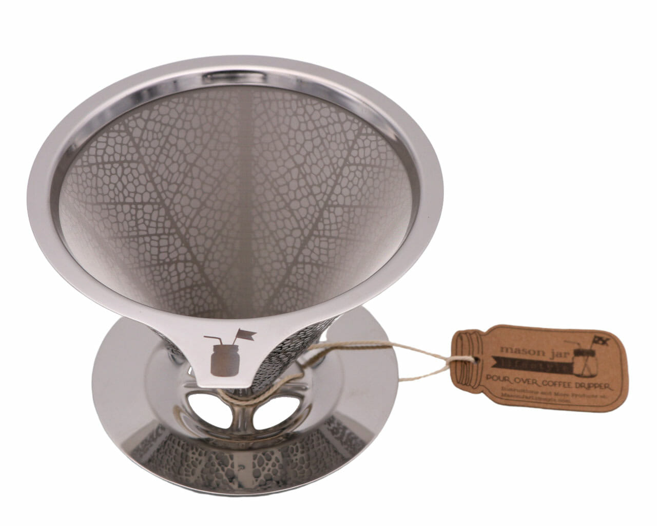 Pour Over Drip Coffee Stainless Steel Filter for Mason Jars - Concordia Style Boutique