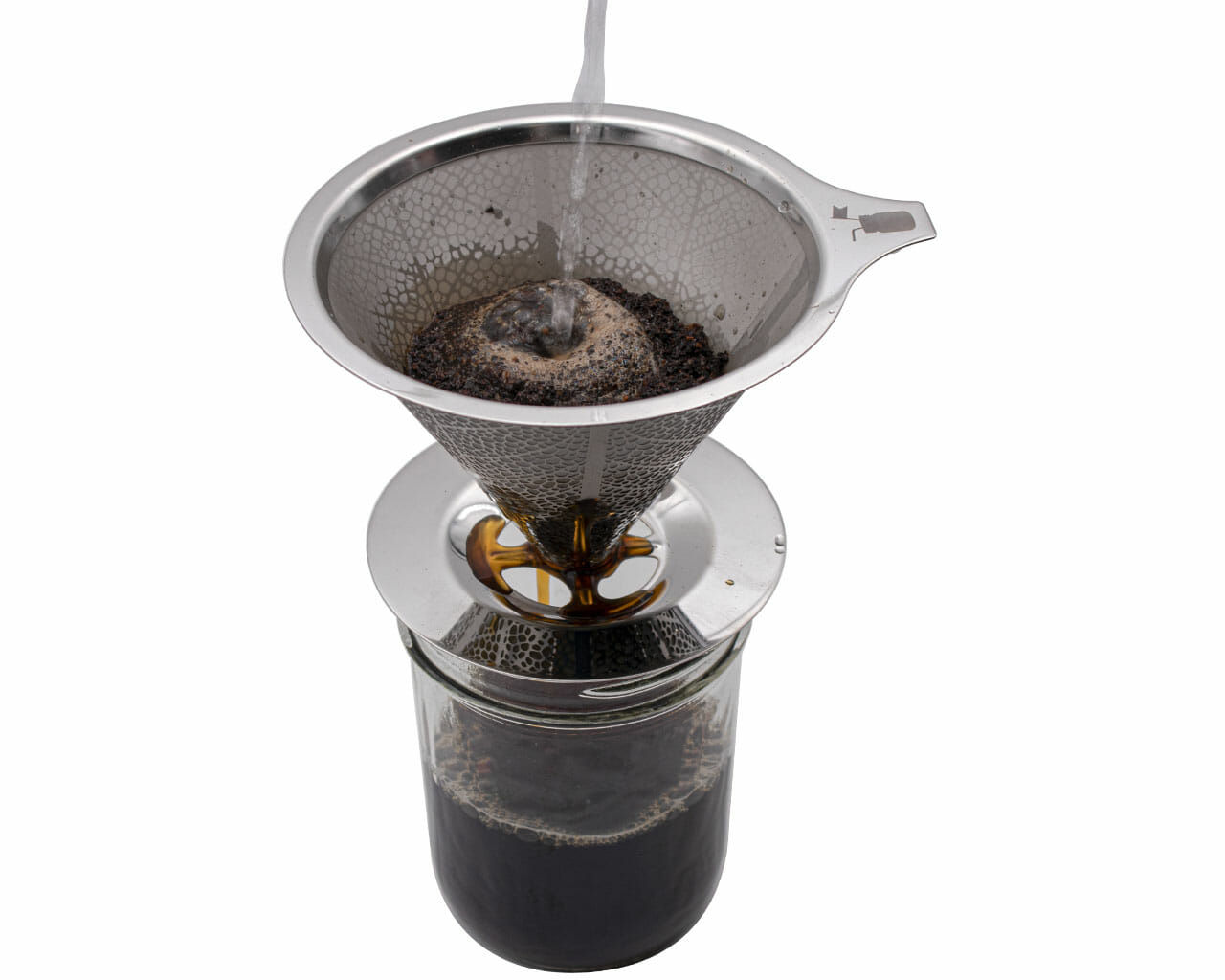 Pour Over Drip Coffee Stainless Steel Filter for Mason Jars - Concordia Style Boutique