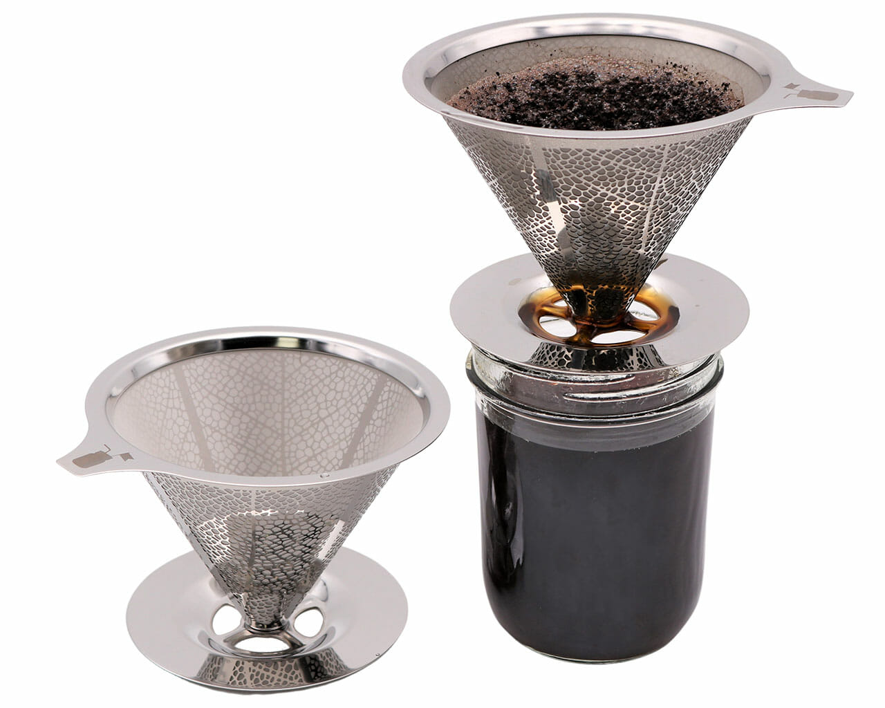 Pour Over Drip Coffee Stainless Steel Filter for Mason Jars - Concordia Style Boutique