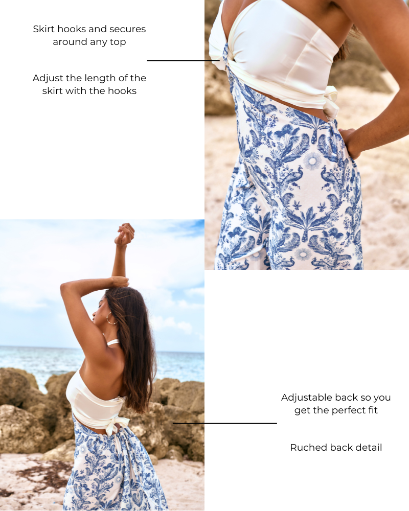 Attachable Skirt to Dress - French Toile - Concordia Style Boutique