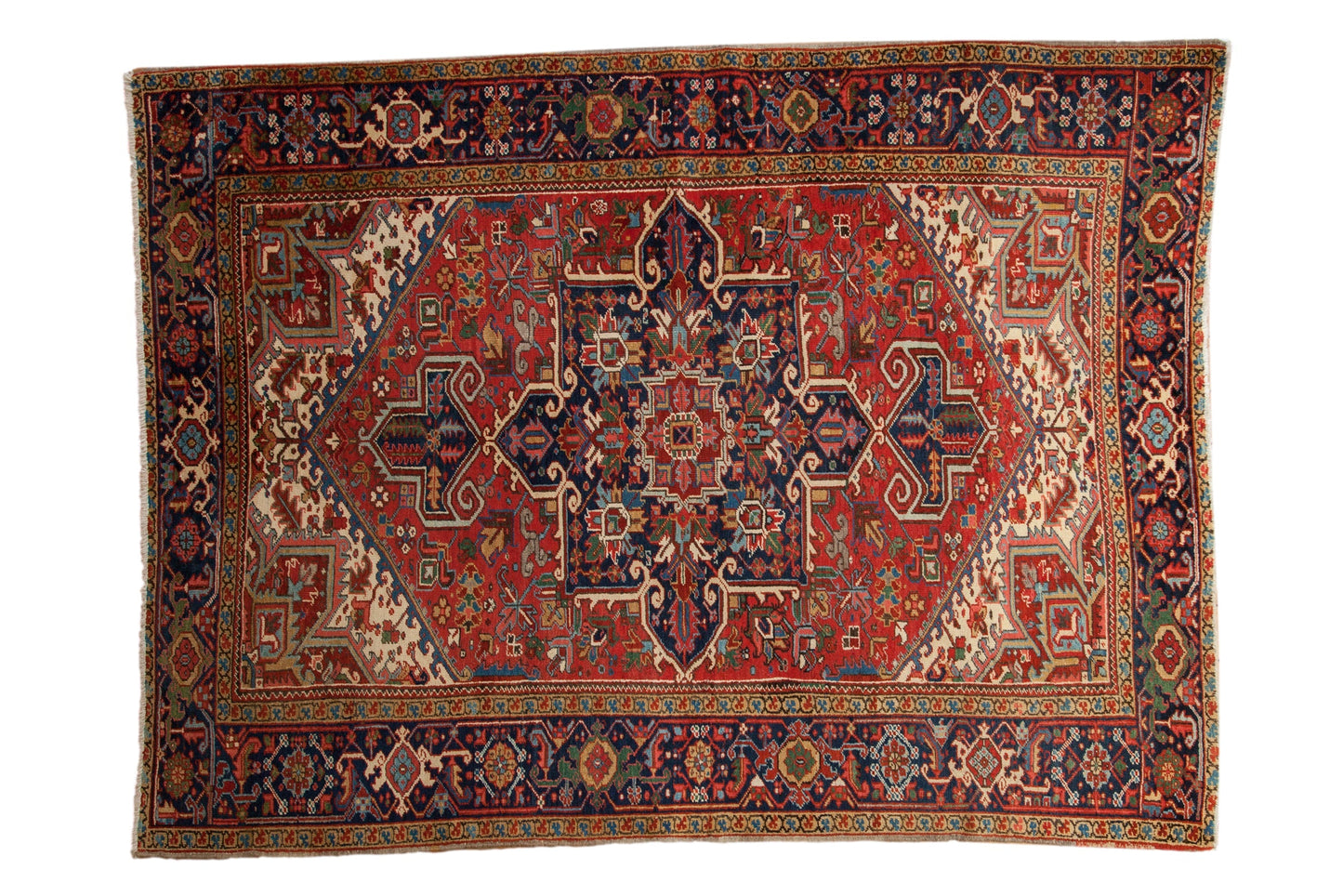 7x9.5 Vintage Heriz Carpet