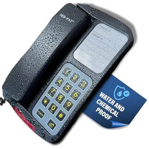 Med-Pat D8WP Waterproof Desk & Wall-Mountable Phone