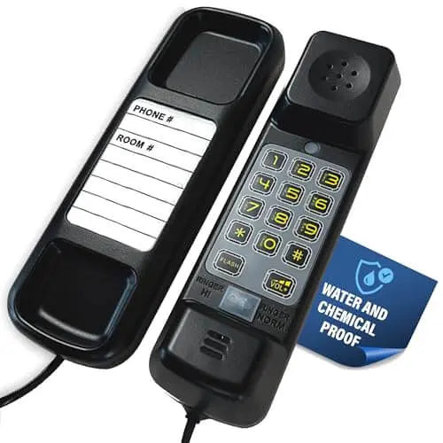 Med-Pat TL-WP Waterproof Trimline Phone – Perfect for Bathrooms, Kitchens, Outdoors