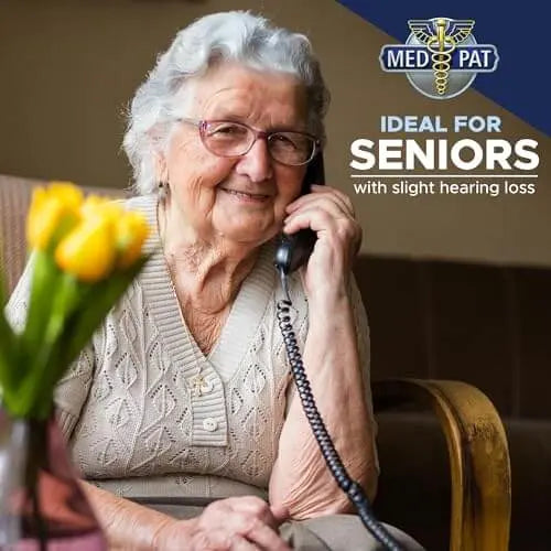 Med-Pat TL-WP Waterproof Trimline Phone – Perfect for Bathrooms, Kitchens, Outdoors