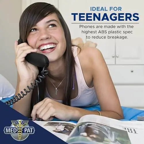 Med-Pat TL-WP Waterproof Trimline Phone – Perfect for Bathrooms, Kitchens, Outdoors