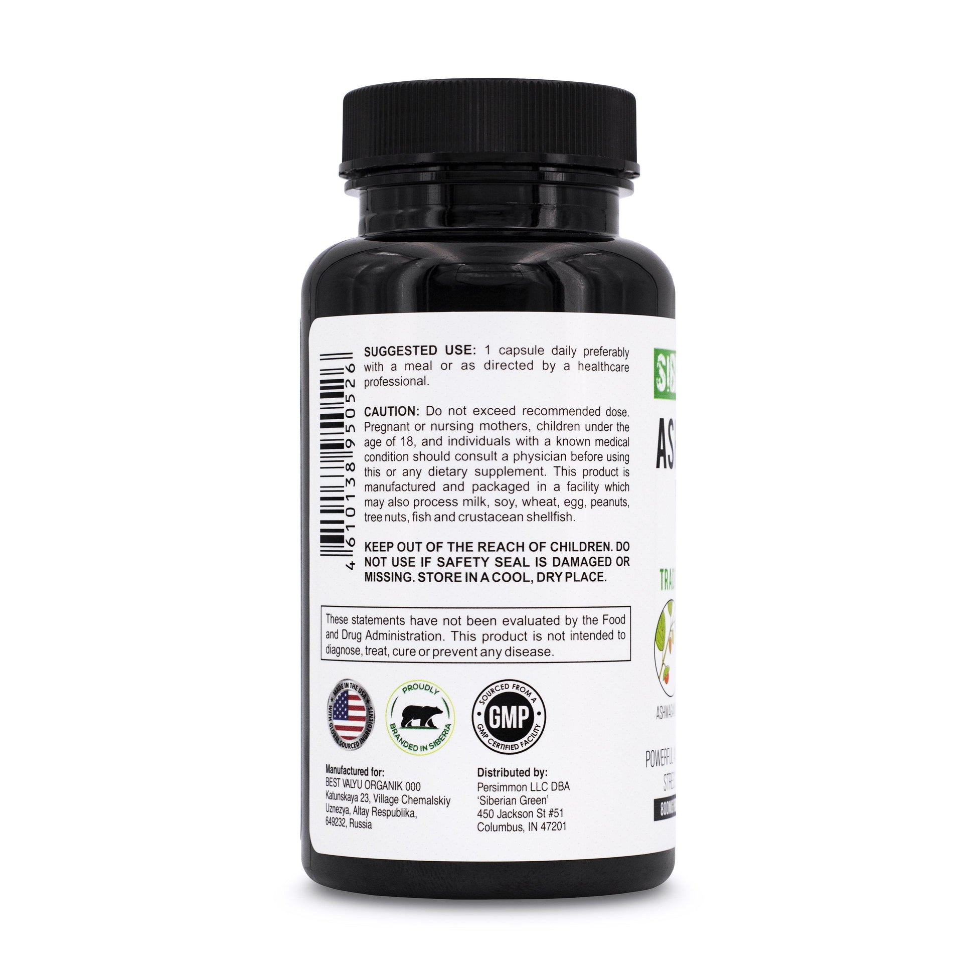 Ashwagandha with Altai Shilajit & Turmeric | Ayurvedic Herbal Complex 60 Capsules - Concordia Style Boutique