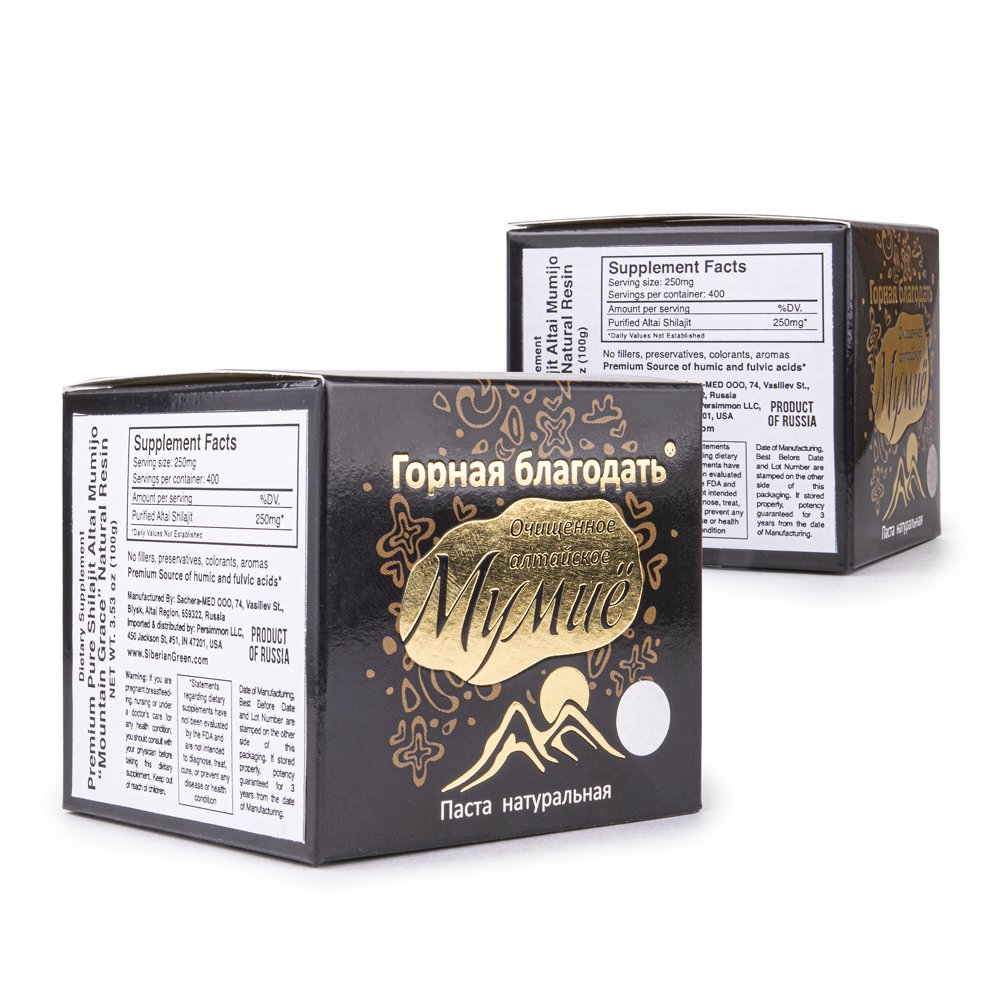 Siberian Shilajit Altai Mumijo Resin | Mountain Grace 100g (Sachera-Med) - Concordia Style Boutique
