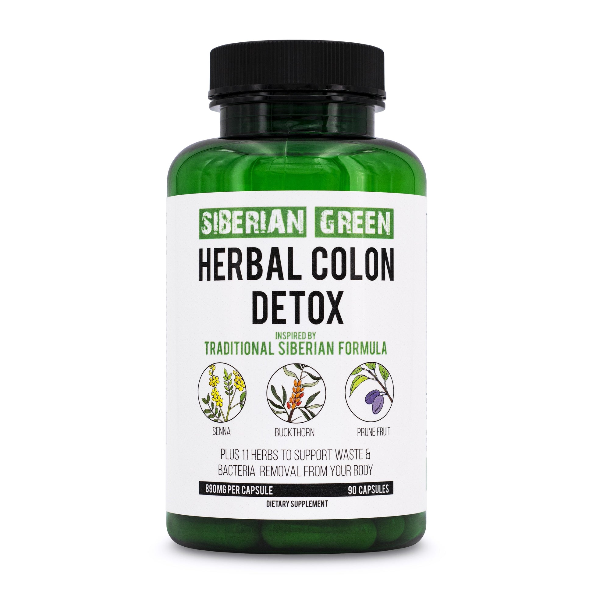 Siberian Green Herbal Colon Detox - 90 Capsules - Concordia Style Boutique