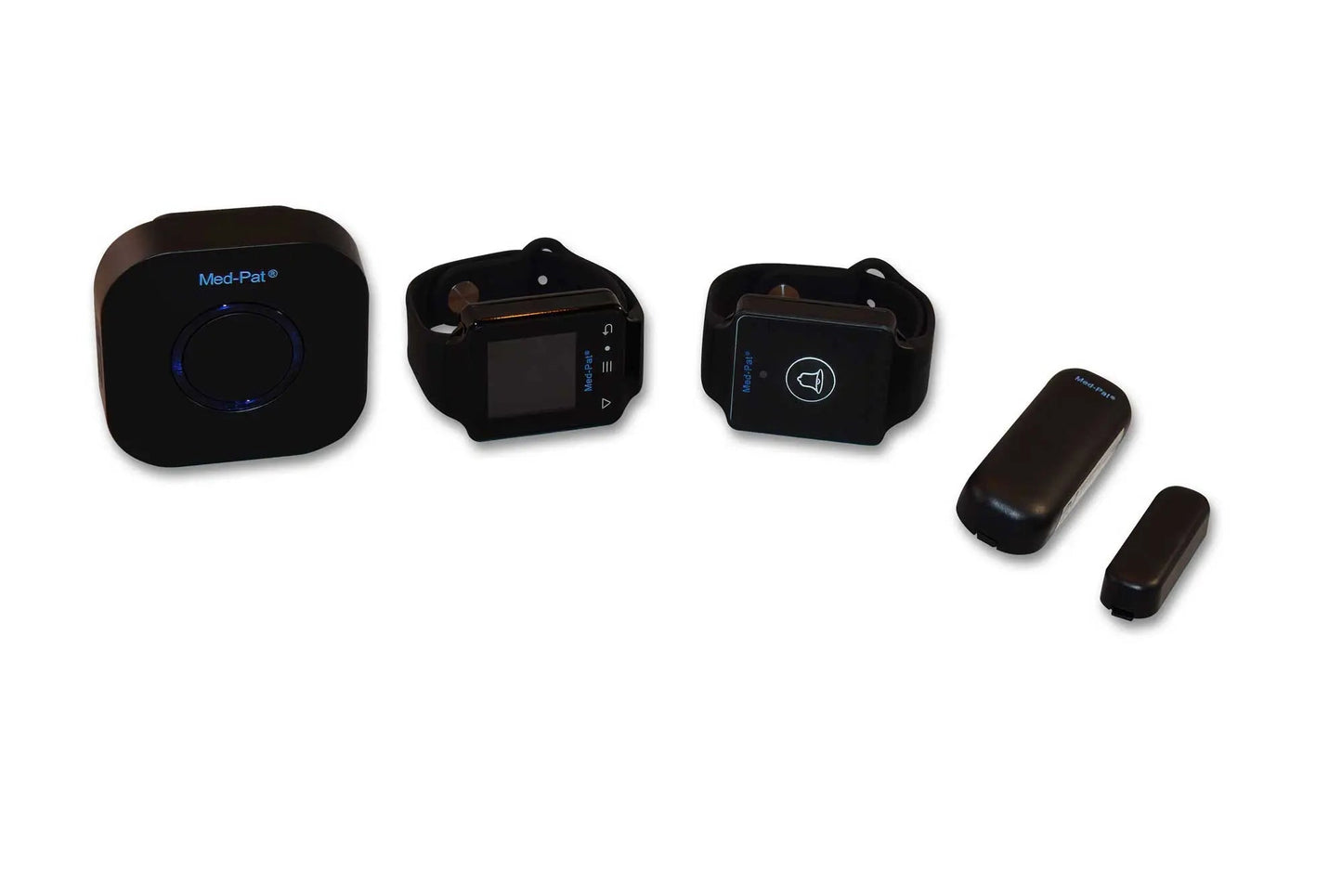 Med-Pat CARE-4 Caregiver Pager System | Wearable Touchscreen Receiver, Waterproof Emergency Button & Door Sensor – 24/7 Safety Kit