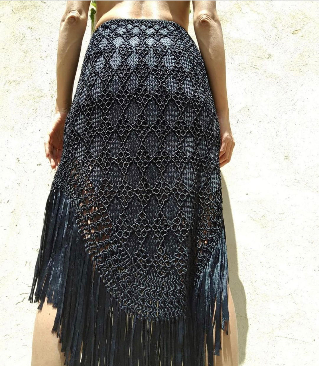 Menek Handmade Macrame Skirt V