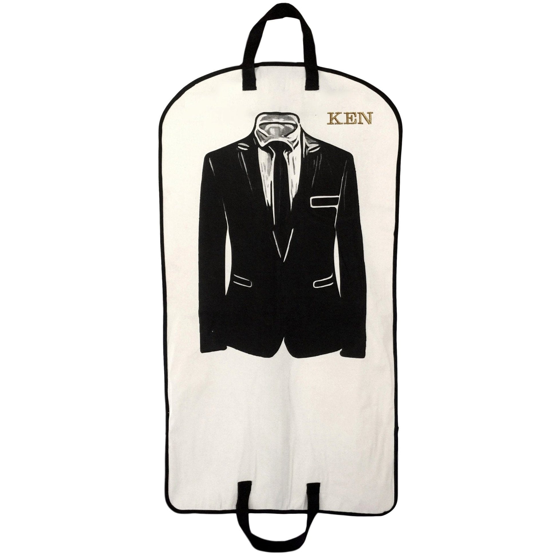 Men's Suit Garment Bag with Pocket, Cream - Concordia Style Boutique