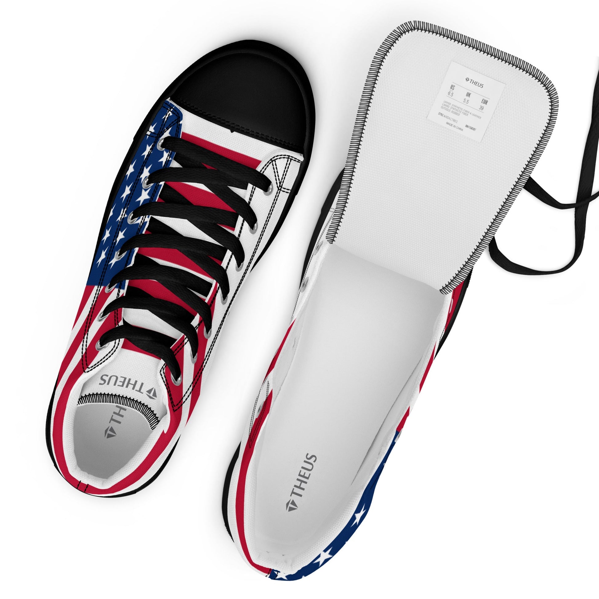 THEUS Men’s high top USA canvas shoes - Concordia Style Boutique