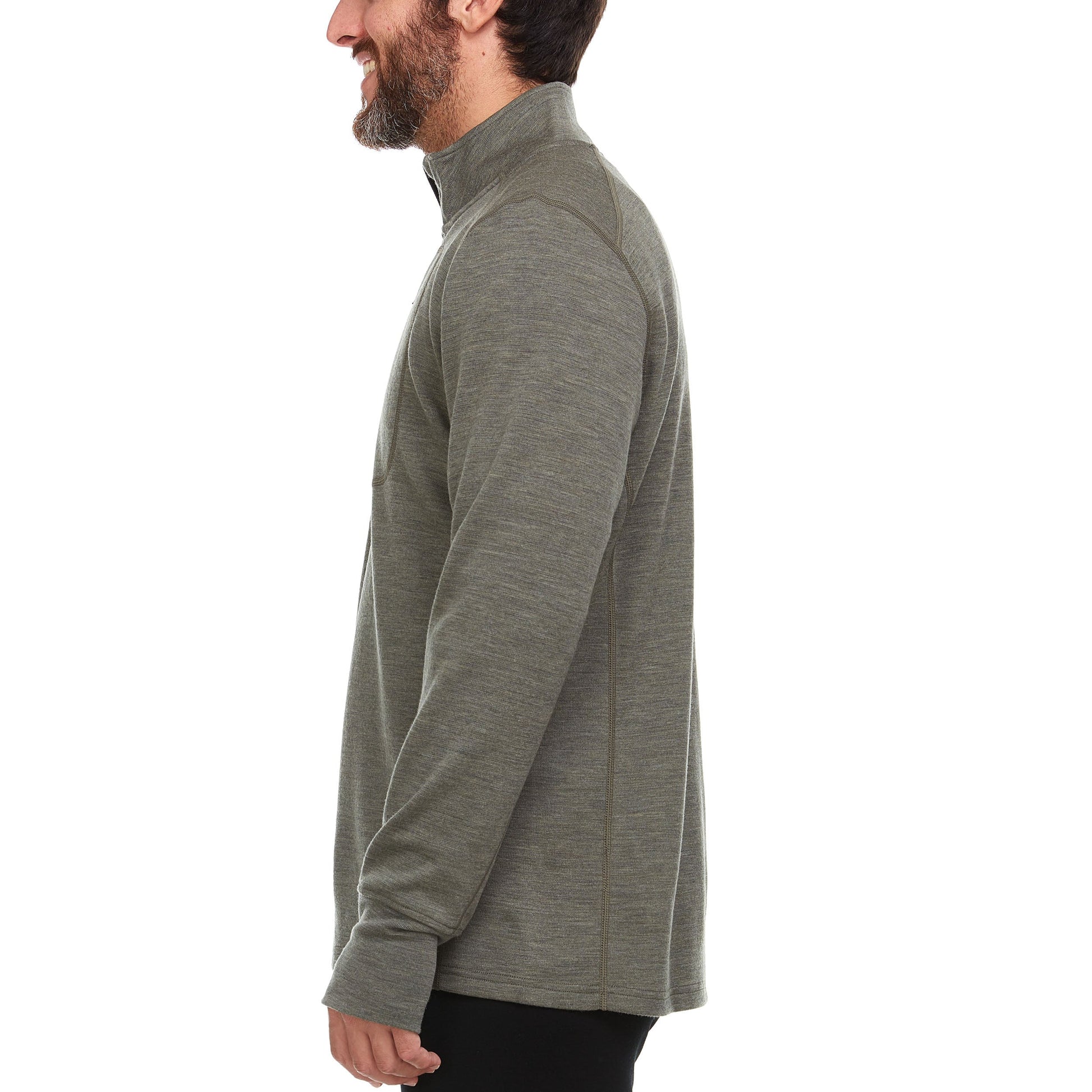 Heavyweight - Men's Wool 1/4 Zip Wilderness - Concordia Style Boutique